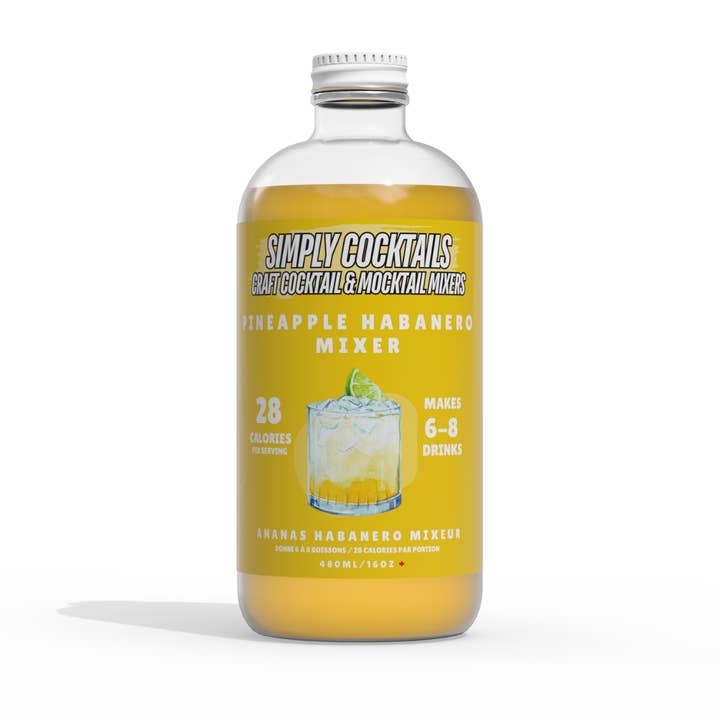 Simply Cocktails - Wholesale Cocktail Mix/Syrup - Pineapple Habanero - Margarita Cocktail and Mocktail Mixer