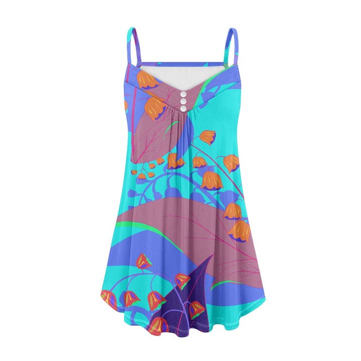 Vestido azul brillante con tiras en la parte inferior para venta al por mayor de Edicion Especial