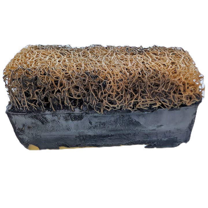 Paykoc Imports, Inc - Wholesale Bar Soap - VBosnali Exfoliating Loofah Soap – Handmade Goat Milk Bath Bar for Face & Body, Moisturizing & Invigorating Cleanse (Black Carbon)1