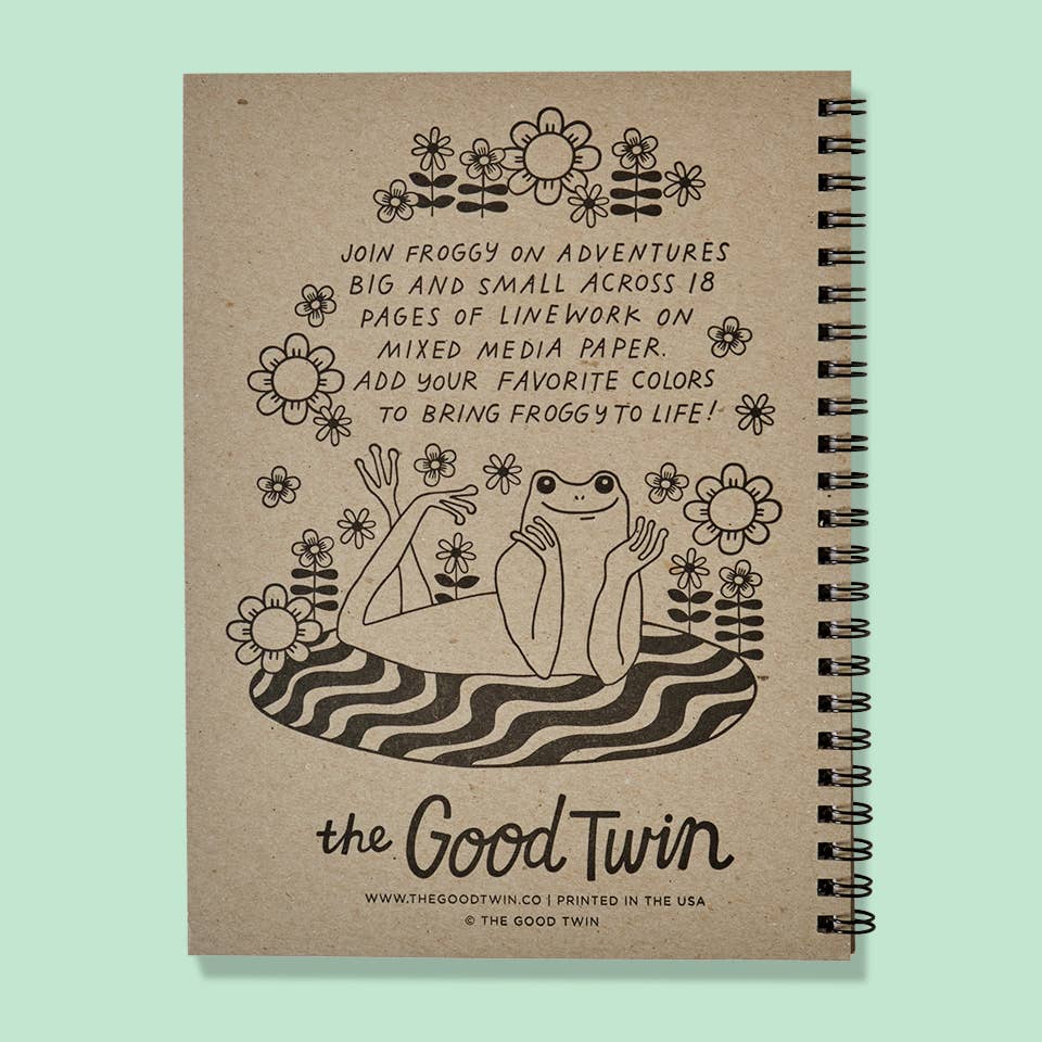 The Good Twin - Wholesale Coloring & Activity Book - Adult - Froggy in Color Coloring Book5