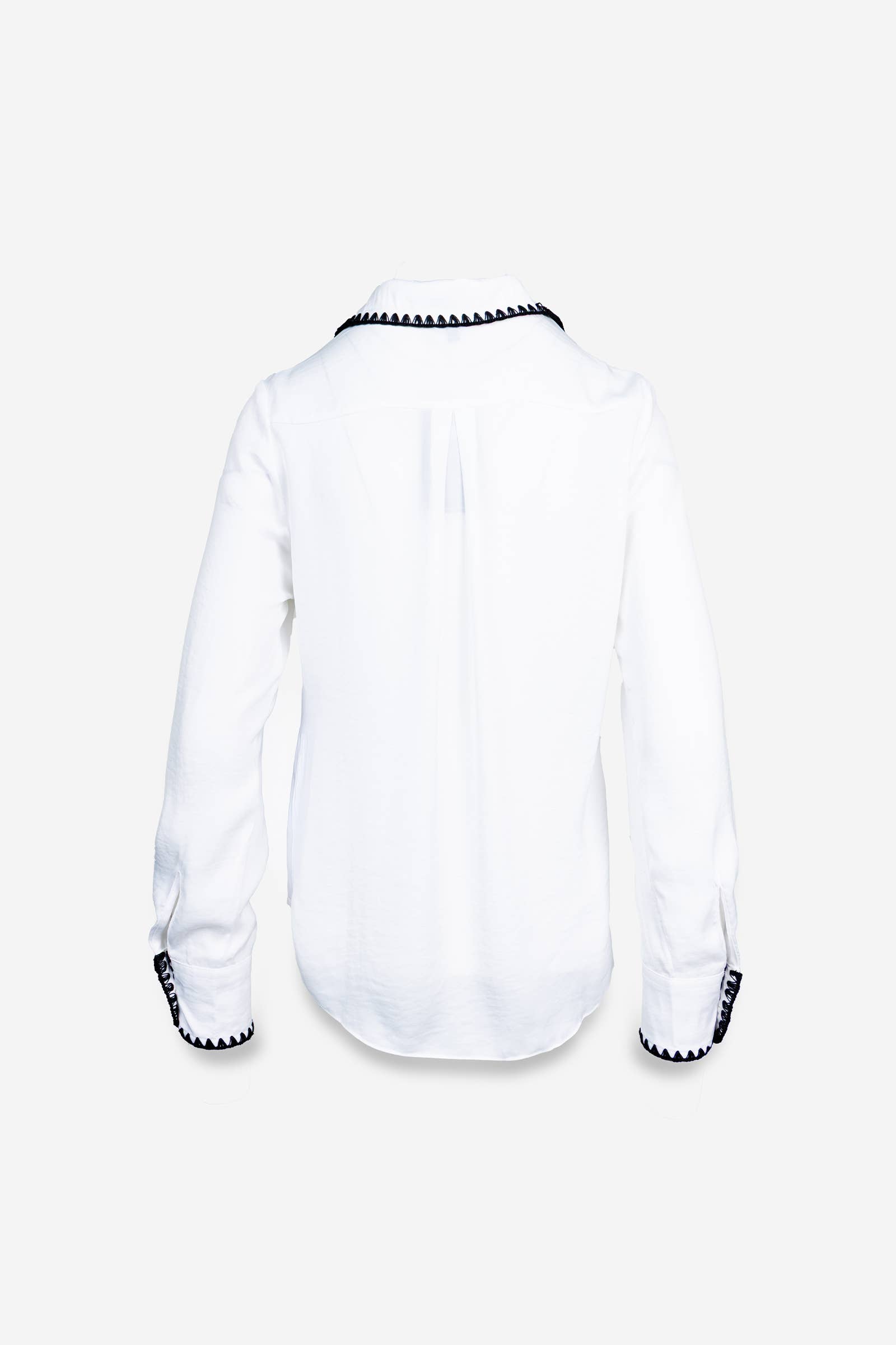 Naked Zebra – Großhandel Bluse – Damen – Bluse mit Knopfverschluss und Seidenoptik im Deckenstich9