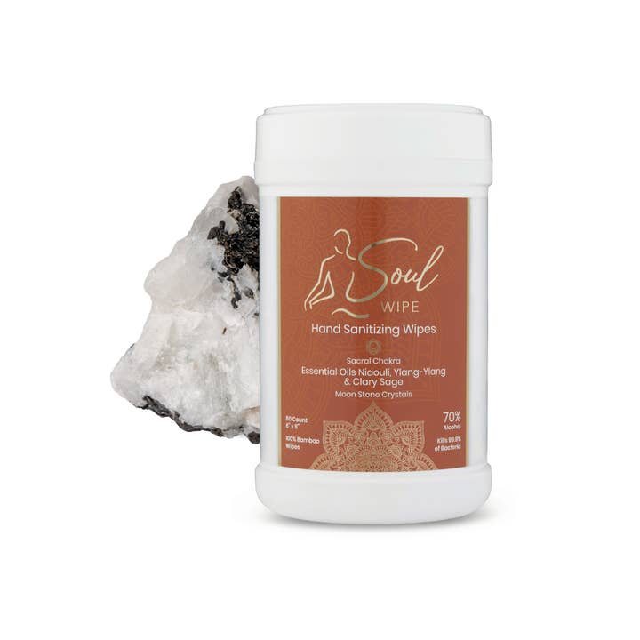 soul wipe hand sanitizing wipe – wholesale Hand sanitiser – Hand Sanitizing Wipe Niaouli, Ylang Ylang and Clary Sage1