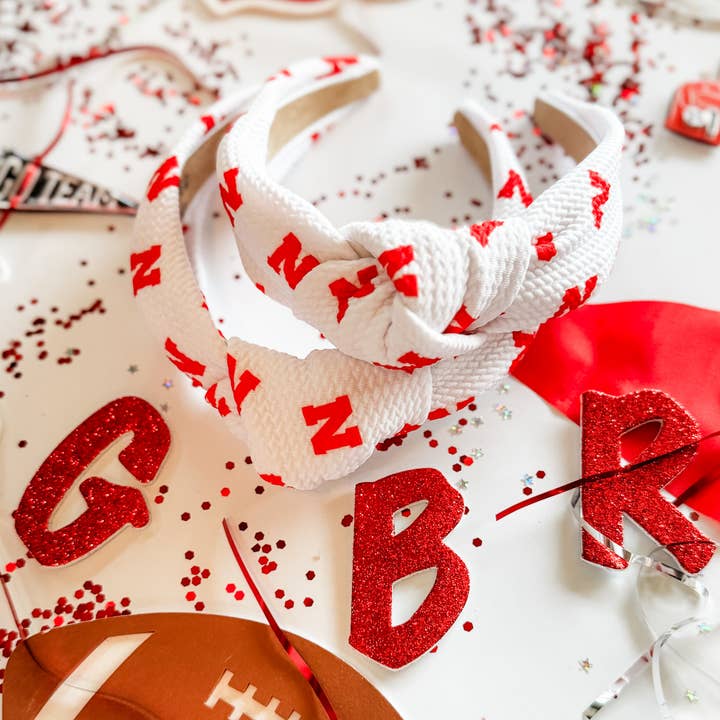 Ruby Red & Co. - Vente Bandeau – femme - Bandeau structuré imprimé « N »1