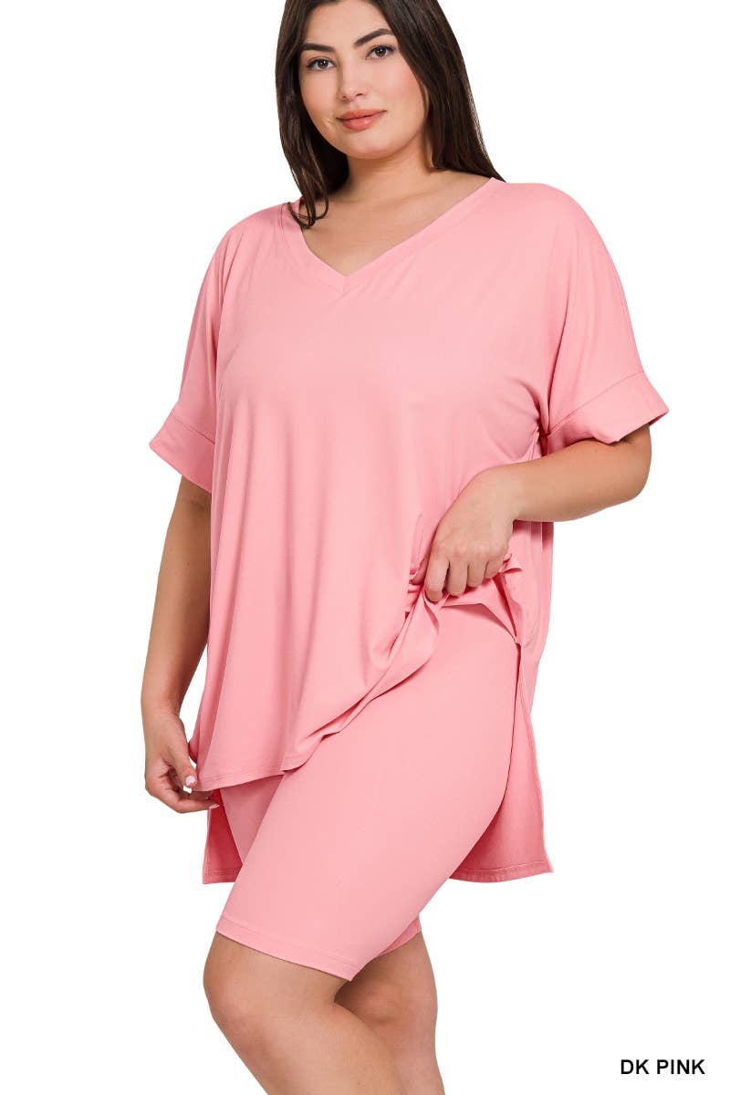 42POPS - Wholesale Lounge Set - Women's - '...Plus Microfiber Top & Leggings 2pc Set23