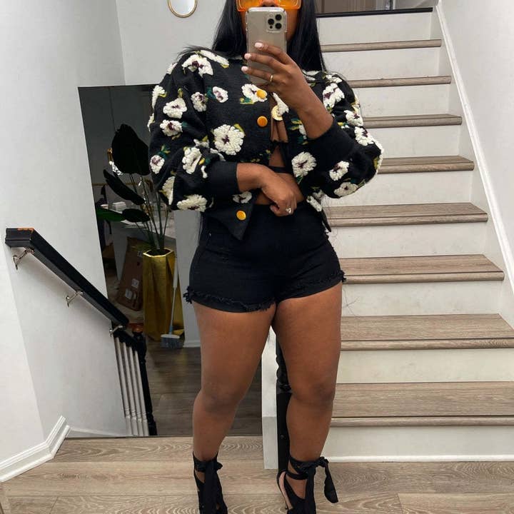 ACCITY - Wholesale Cardigan - Women's - Vintage Floral Knit Cardigan Jacket for Women_CWOCO00948