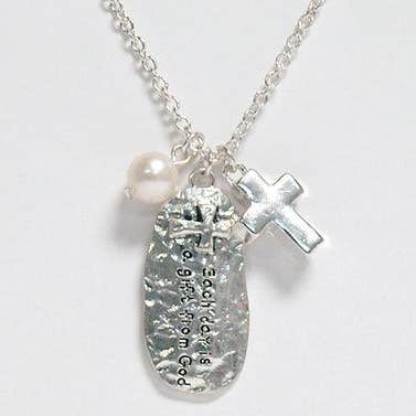 Divinity Boutique - Wholesale Pendant/Charm Necklace - I Am Blessed Necklace
