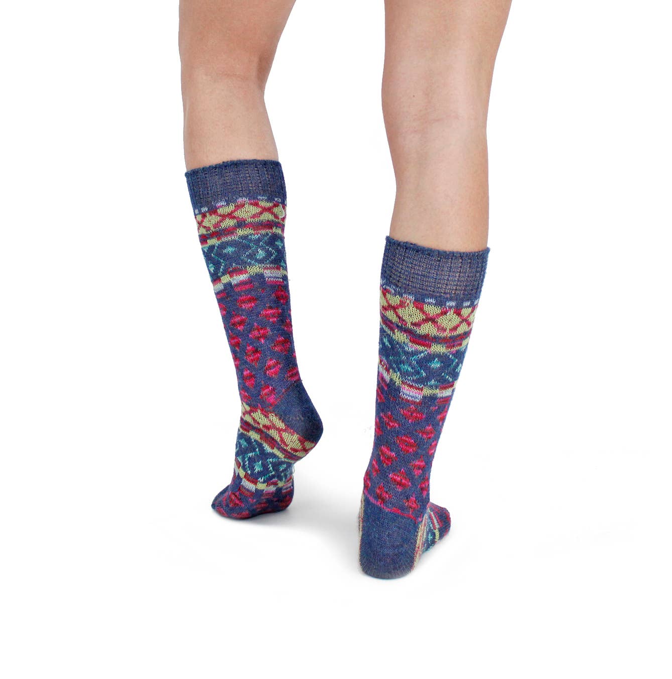 Lanart Alpaca - Wholesale Socks - Unisex - Degas Denim Unisex Baby Alpaca Art Socks4