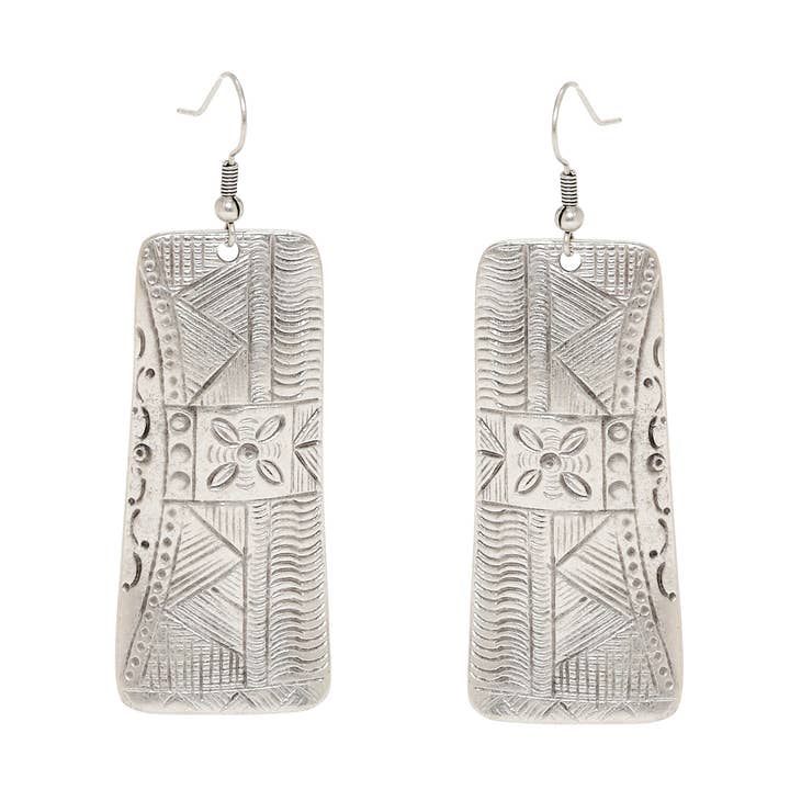 Handmade Pewter Earring - 4653 for wholesale by Chanour