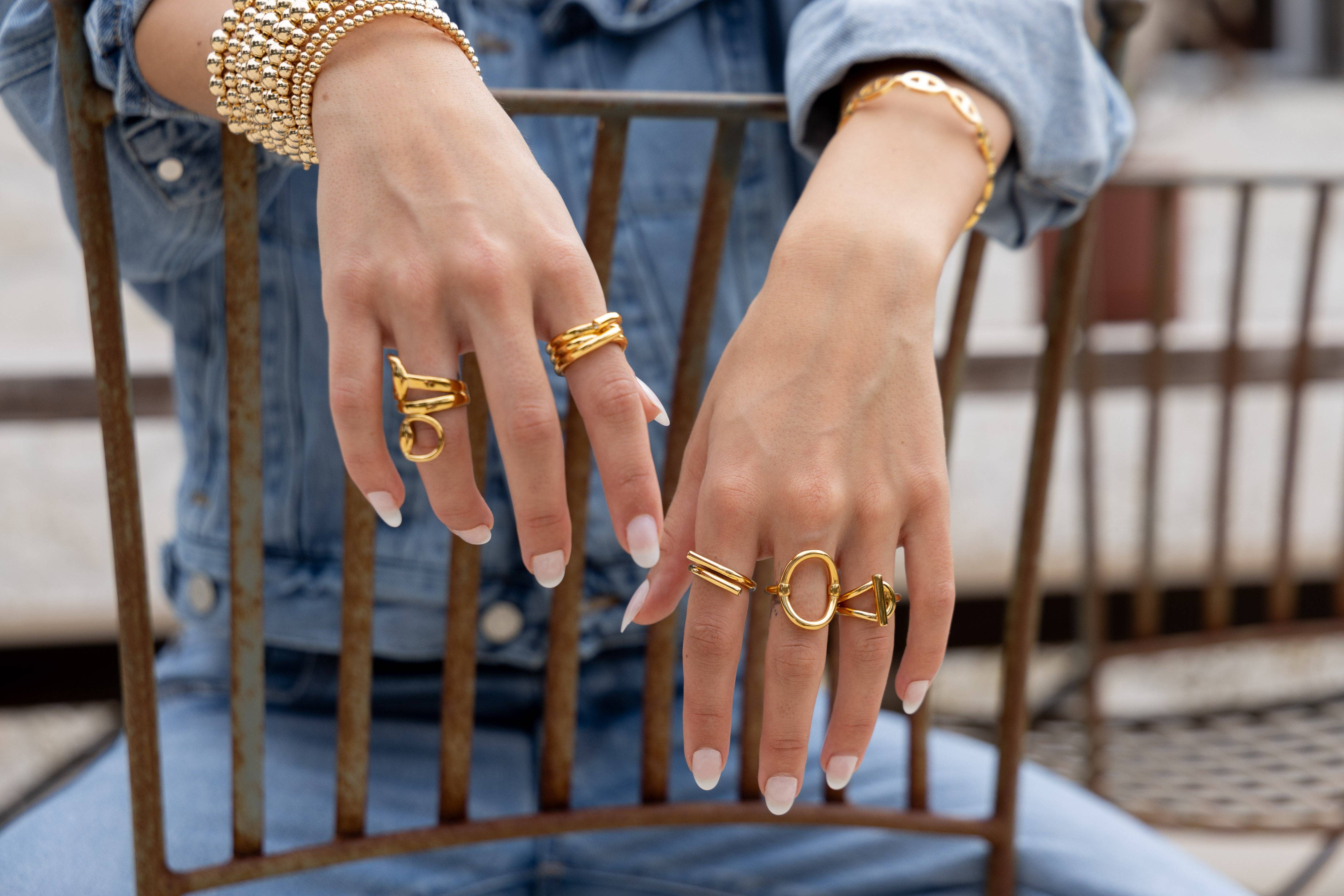 Sahira Jewelry Design – wholesale Band/Stackad Ring – Rae Spänne Ring4