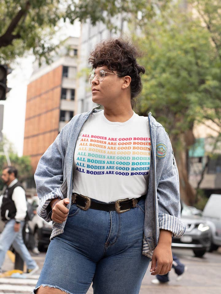 All Bodies Are Good Bodies Shirt Tee, Body Positive Shirt, Mental Health Shirt,eating Disorder Awareness Tee Gift for Friend Sister Recovery for wholesale by SciencePlusCoffee