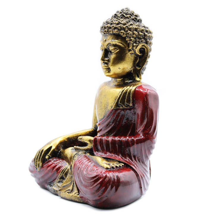 AW Artisan - Venta al por mayor Figura decorativa - Buda rojo y dorado - Grande2