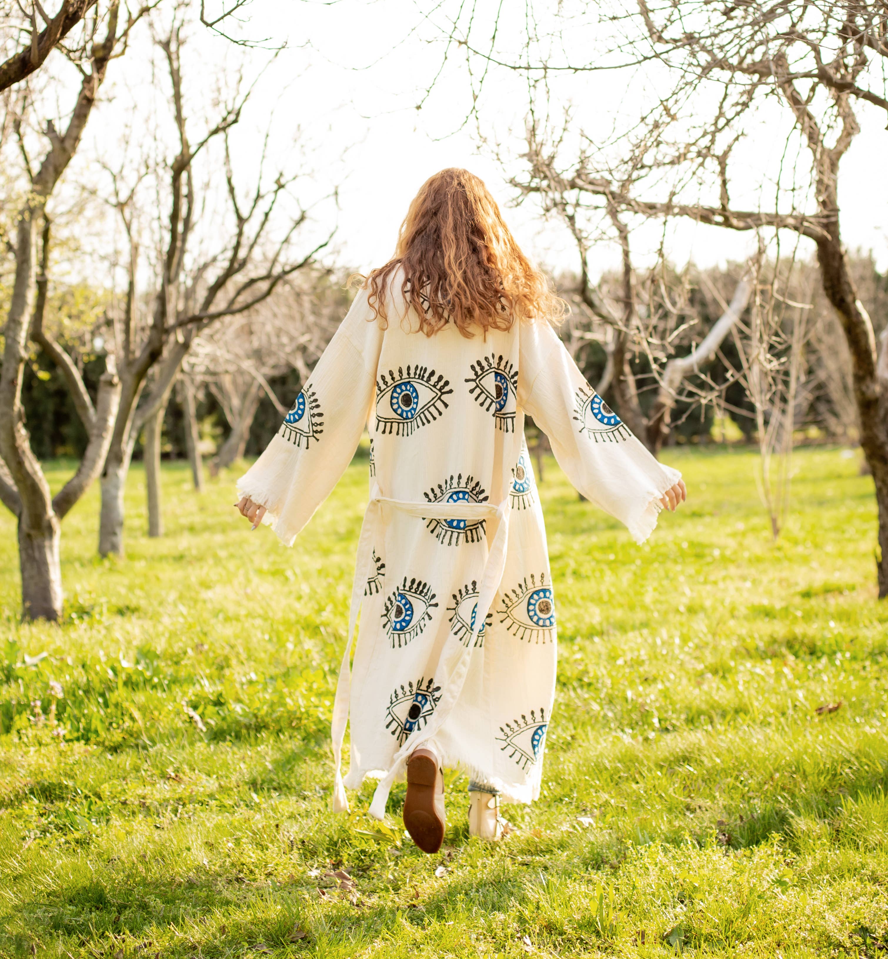 Moa – Großhandel Kaftan – Damen – Türkischer Kaftan-Kimono mit bösem Blick4