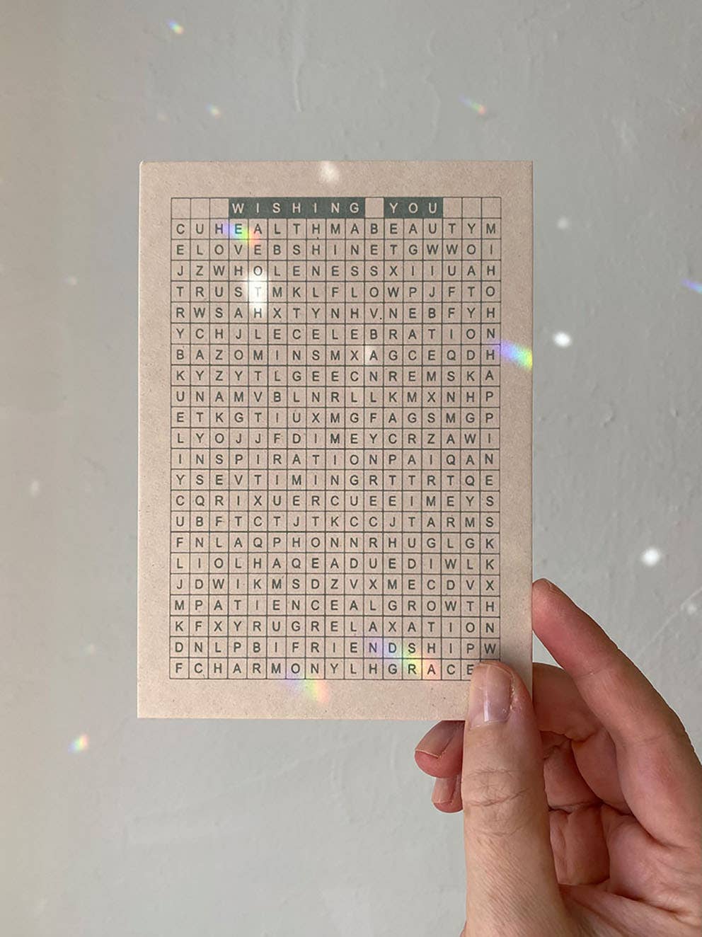 Anna Cosma - Vendita all'ingrosso Cartoline - Cartolina con Cruciverba di Parole a Tema Auguri e Celebrazione1