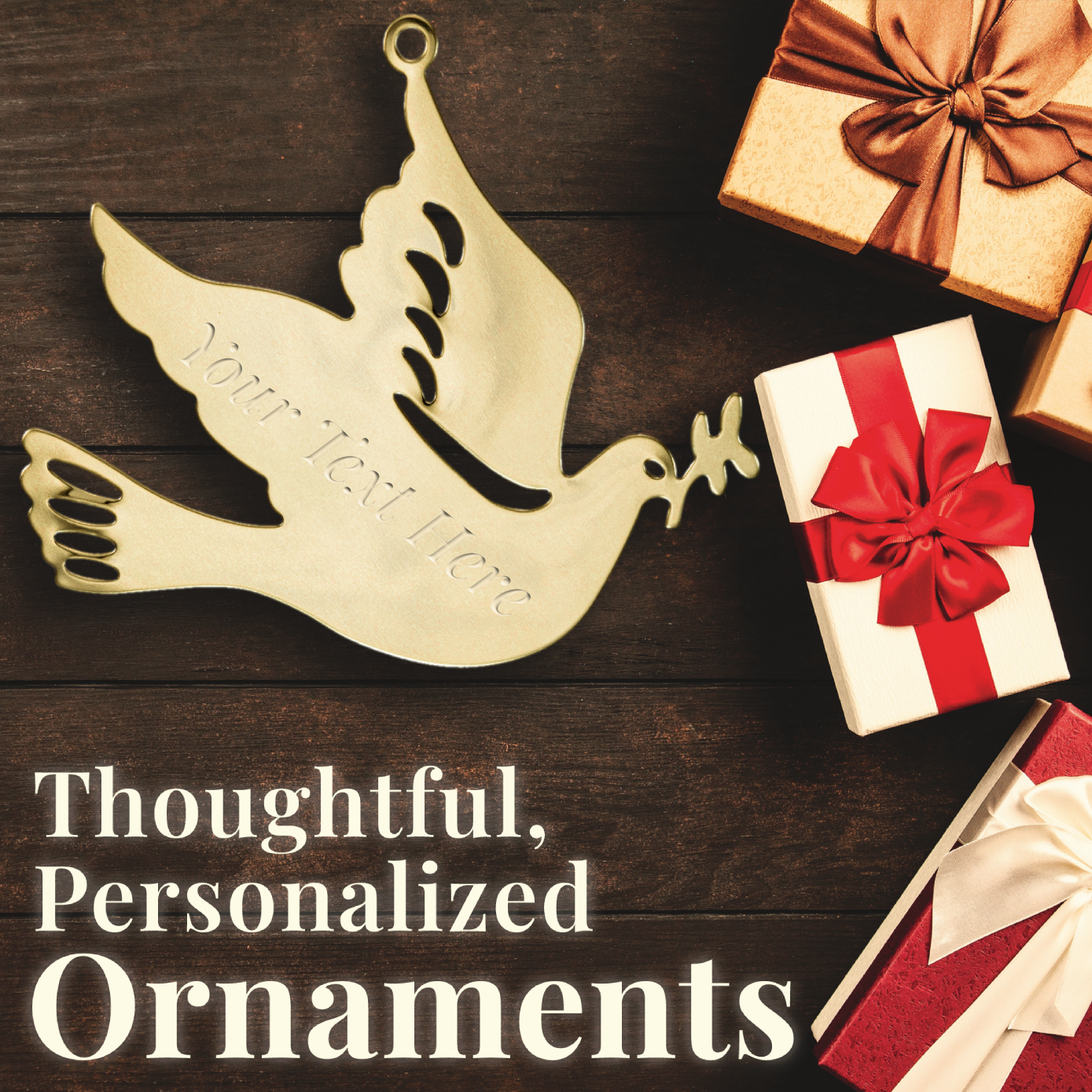 Gloria Duchin – wholesale Prydnad – Guldduvprydnad2