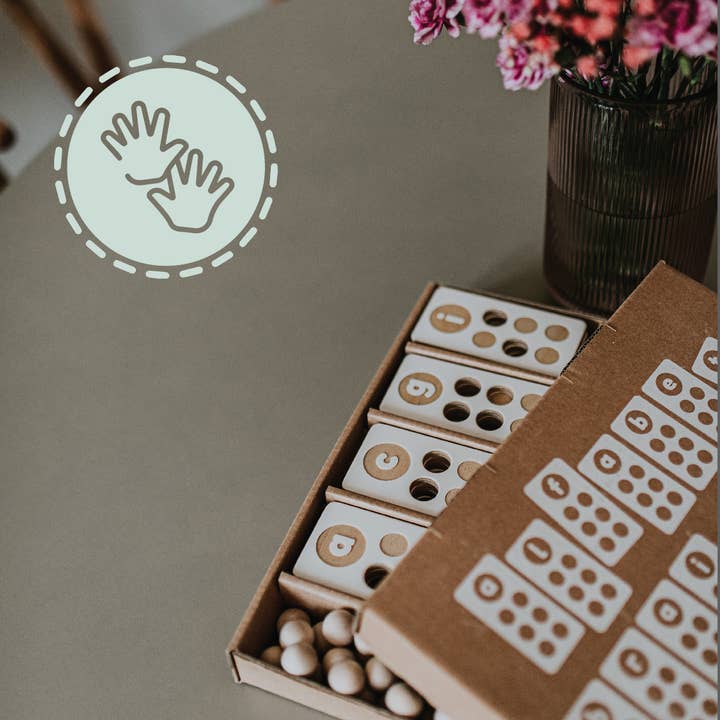 milin – wholesale Wood toy – Child – Braille and latin alphabet, wooden toy, different languages