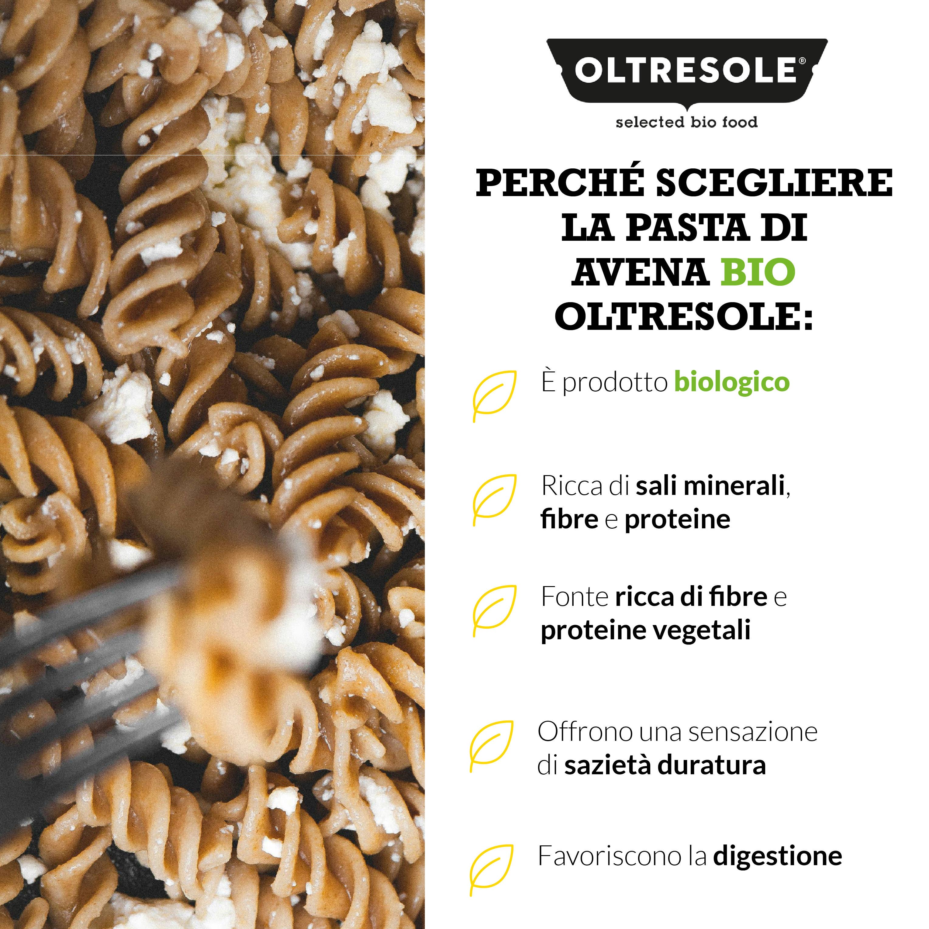 Oltresole - Wholesale Pasta - ORGANIC WHOLE GRAIN OAT PASTA FUSILLI 4 Kg4