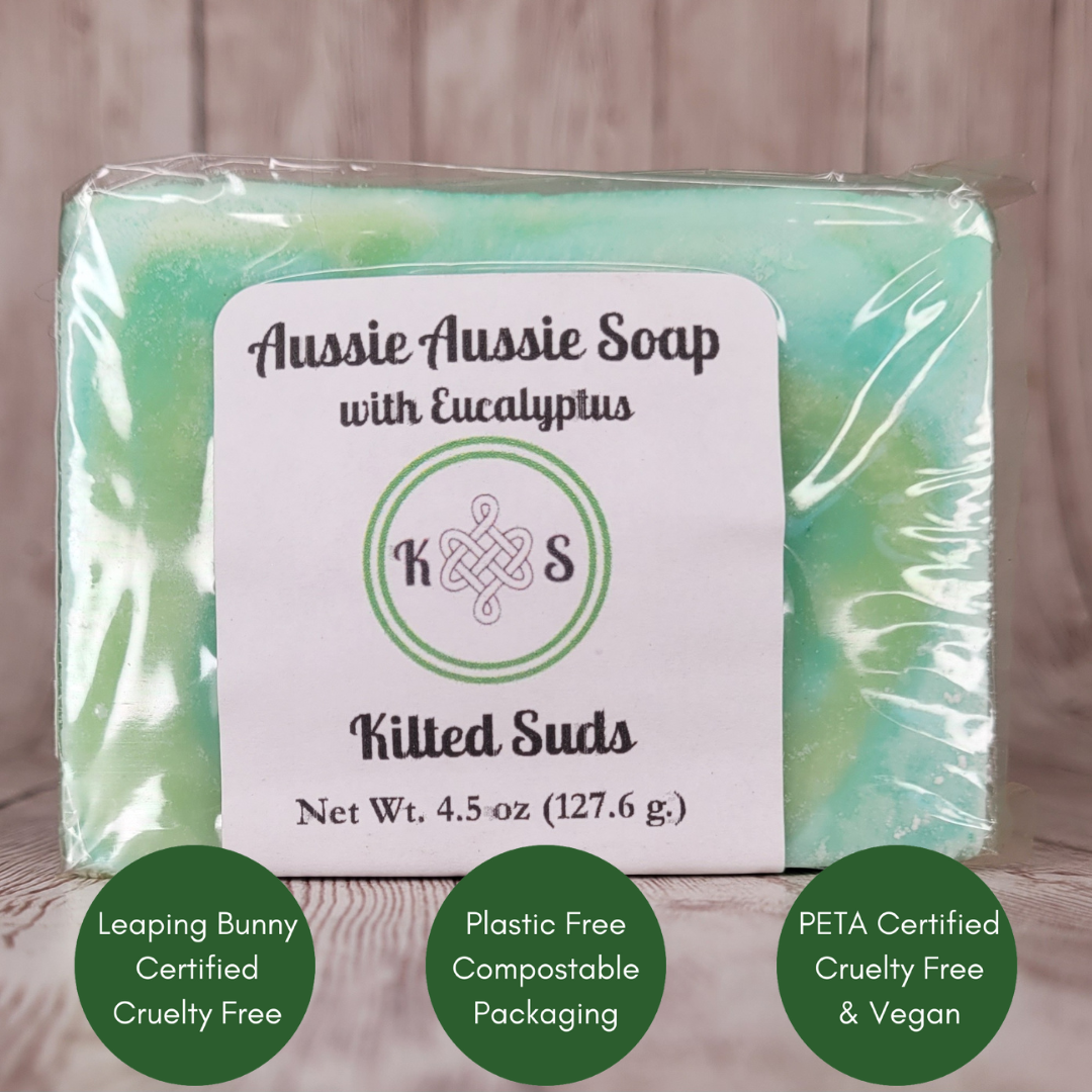 Kilted Suds - Wholesale Bar Soap - Aussie Aussie Bar Soap (Eucalyptus) - Vegan Bar Soap1