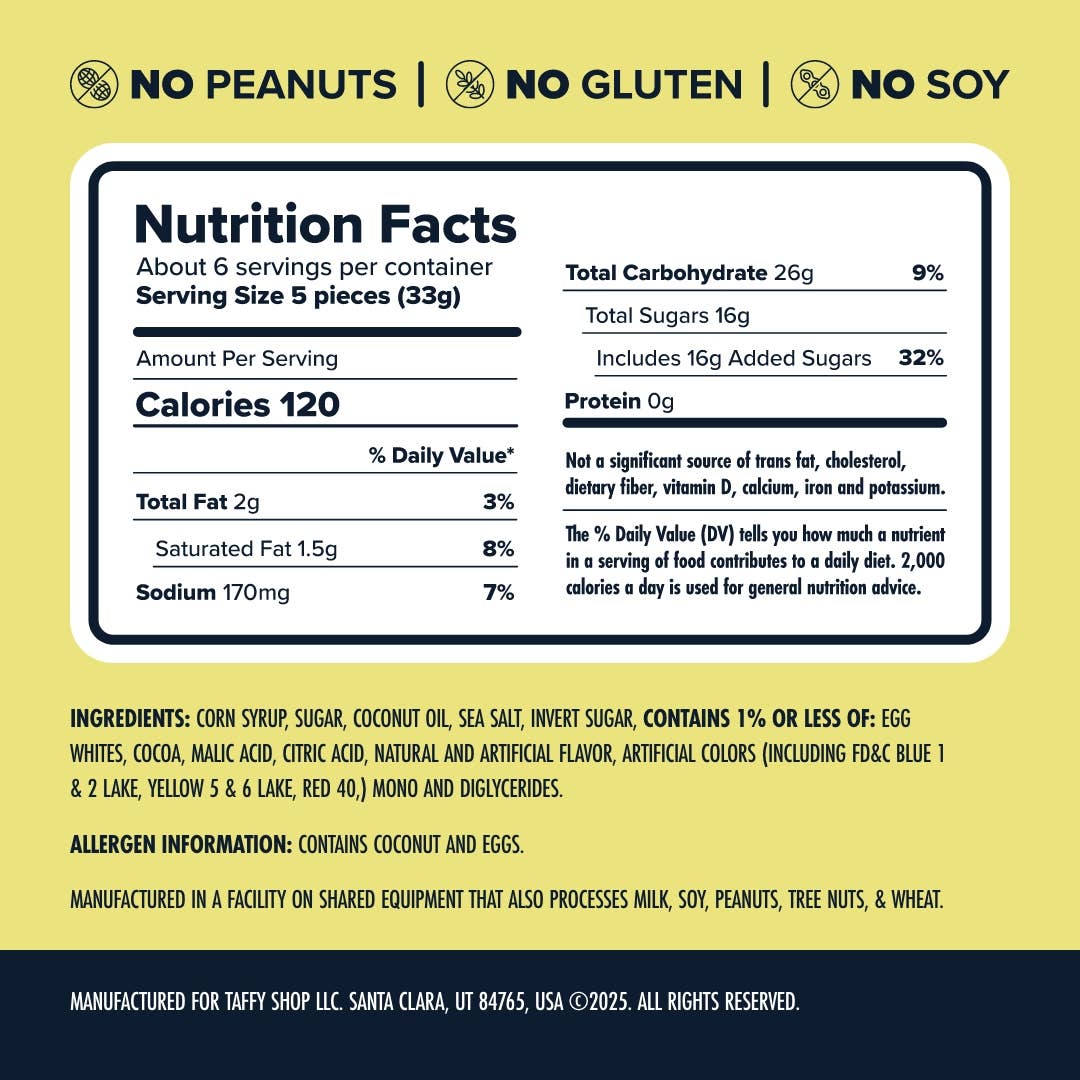 Taffy Shop - Wholesale Taffy - Sour Zappy Favorites™ Mix Taffy Bag7