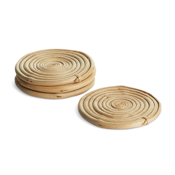 Cane Rattan Coasters, Set Of 4 for wholesale by Napa Home & Garden