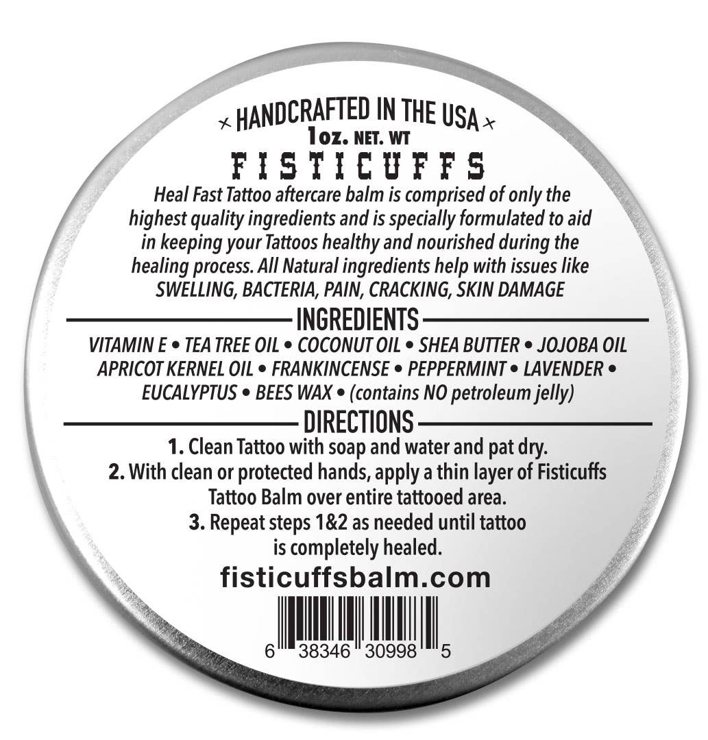 Grave Before Shave - Wholesale Tattoo ointment/care - Fisticuffs Tattoo Balm 1 oz. tin1