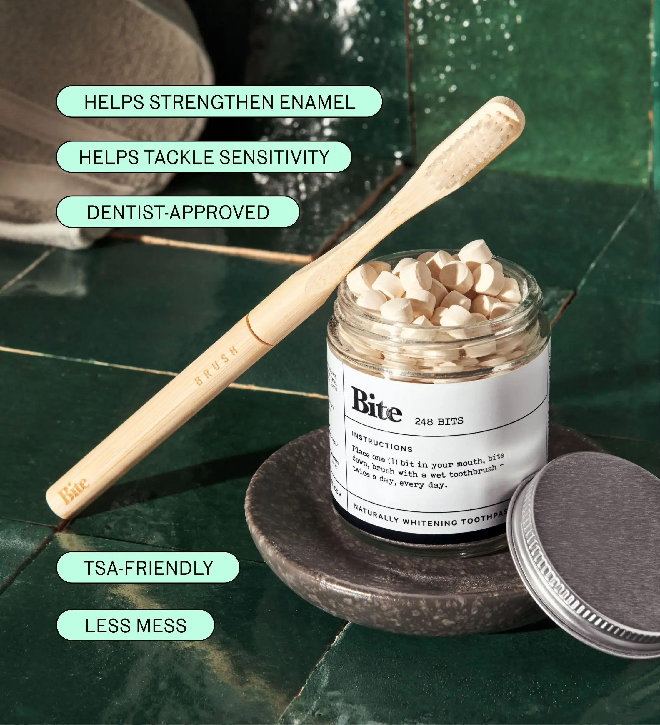 BITE - Wholesale Toothpaste - Toothpaste Bits Fluoride-Free - 4oz - Mint1