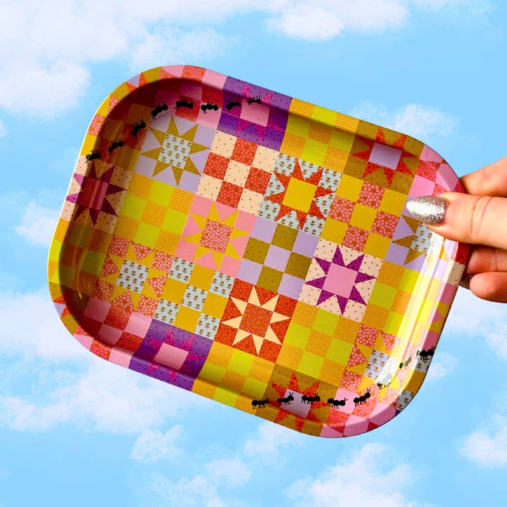 The Peach Fuzz - Venta al por mayor Bandejas decorativas - Bandeja para colchas Patchwork0