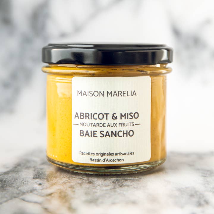Moutarde Abricot Miso baie de sancho pour la vente par MAISON MARELIA