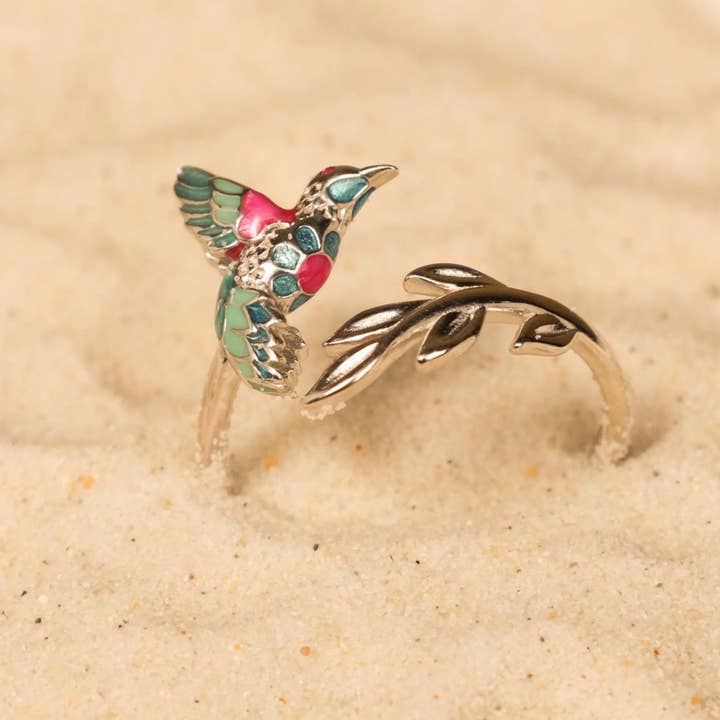 PHOEBE´S - Vendita all'ingrosso Anelli cocktail/statement - Anello Colibrì, Gioielli in Argento 925