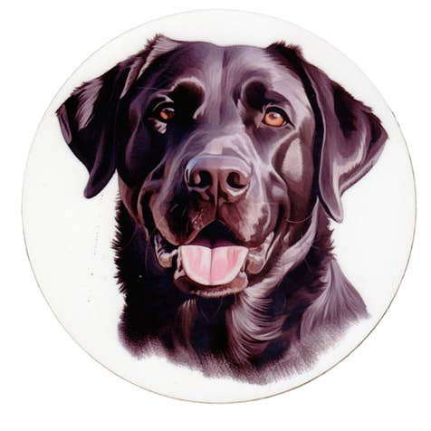 Labrador Black Coaster for wholesale by Dogcrafts