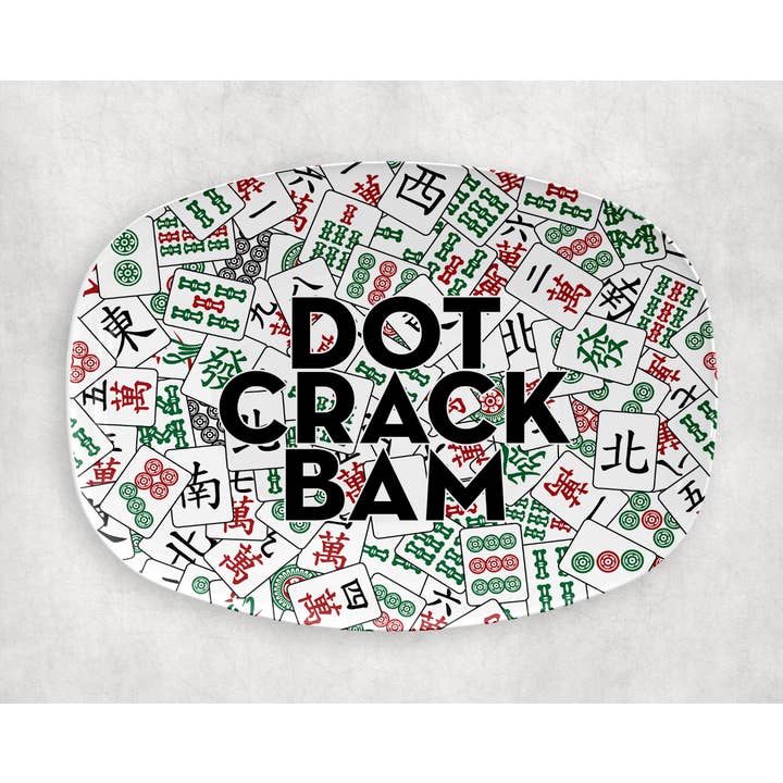 MAHJONG MAVEN PLATTER for wholesale by serve it up designs