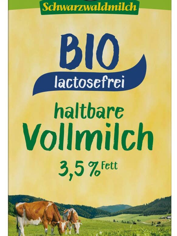 Schwarzwaldmilch Organic Lactose Free 3.5% Whole Milk 1L for wholesale by Ekotrebol