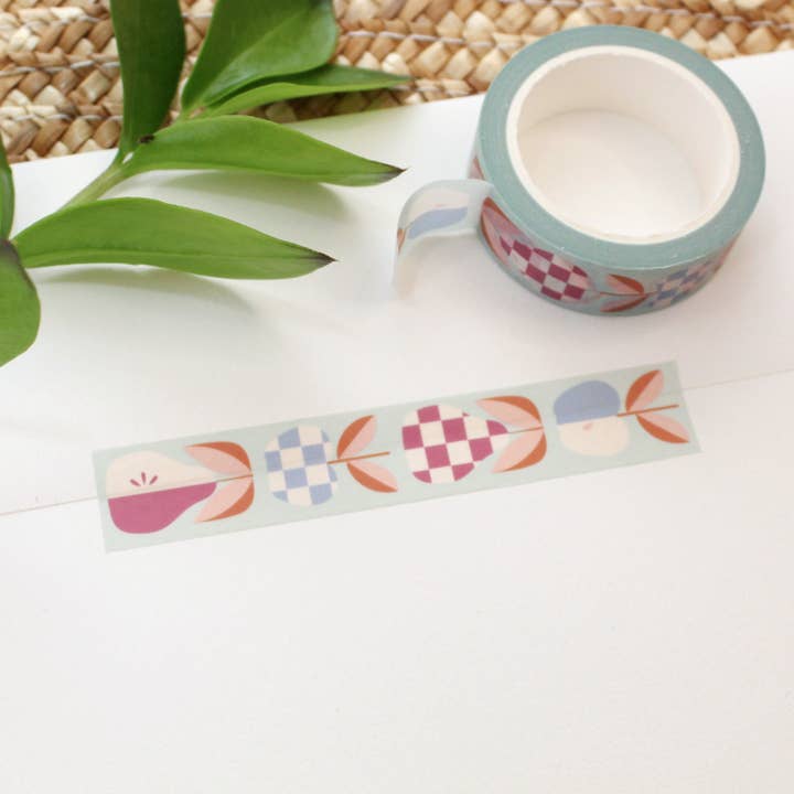 Washi Tape | Boîte à lunch | Une collation de pommes et de poires pour la vente par oh, little wren