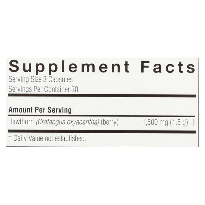 Everyday Supply Co - Wholesale Oral Supplement/Vitamin - Nature's Answer - Hawthorn Berry - 90 Vegetarian Capsules1