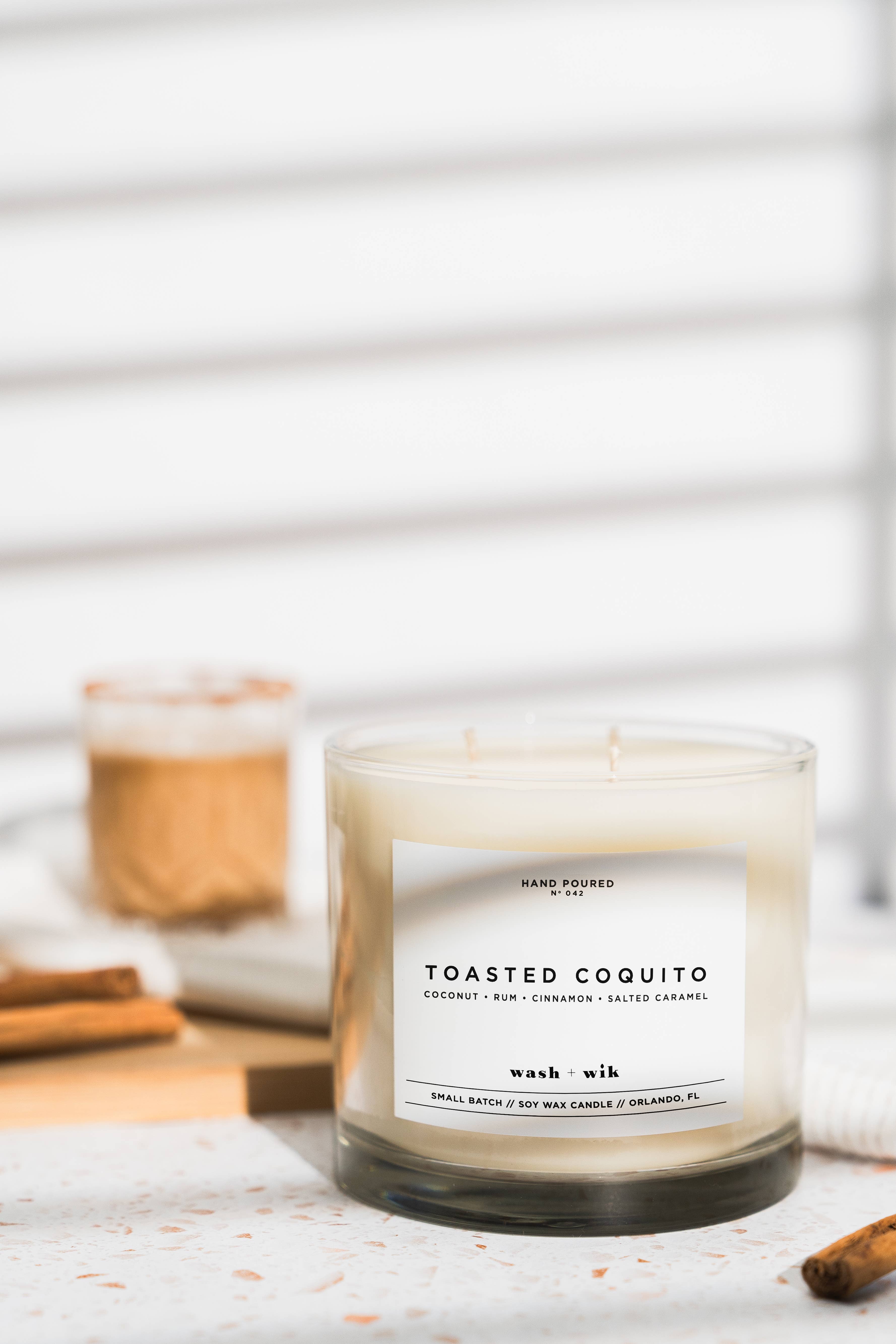 Wash and Wik - Wholesale Jar/Filled Candle - 3 Wick - 35oz Vessel - 2 Pound Soy Wax Candle by Wash + Wik18