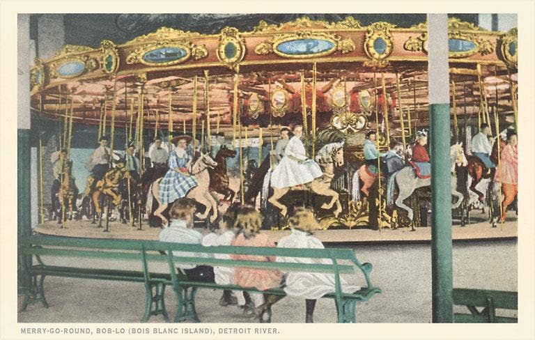 Found Image Press - Vendita all'ingrosso Adesivo - Adesivo MI-710 Giostra, Isola Boi Blanc0