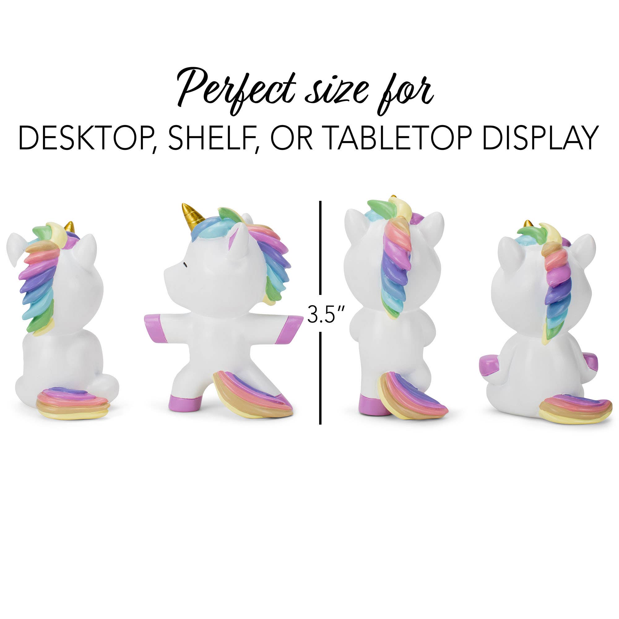 EAST AVENUE - Wholesale Decorative Figurine - Figurine 4-Pc Set Unicorn Yoga Poses2