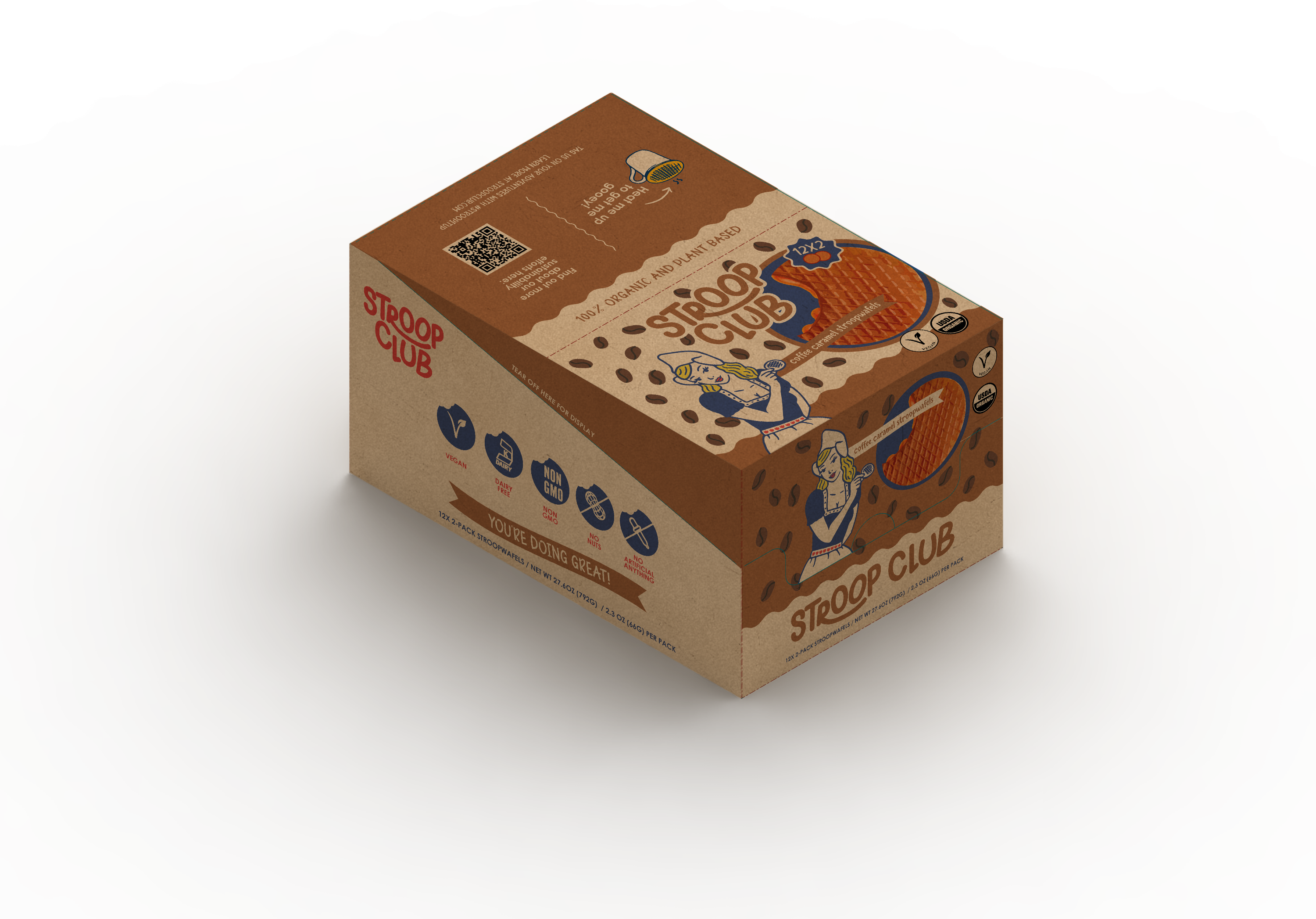 Stroop Club - Wholesale Cookie - Coffee Caramel Organic and Plant-Based  Stroopwafel 2-packs3