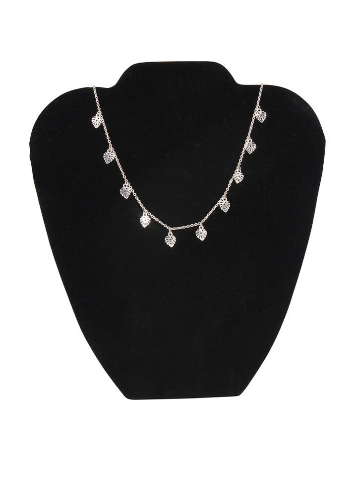 Black Velvet Necklace Display Easel - 7 1/8"W x 8 3/8"H for wholesale by Store Supply Warehouse