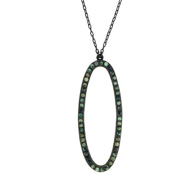Rebel Designs Accessories - Vente Colliers à pendentif - Collier Goutte Ovale Ouvert