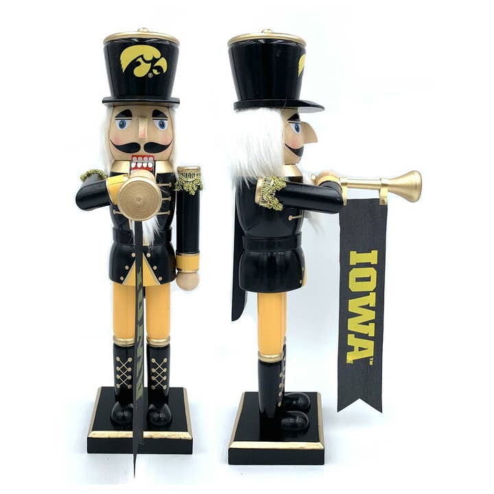 14" Iowa Bugler Nutcracker for wholesale by Santa’s Workshop Inc.