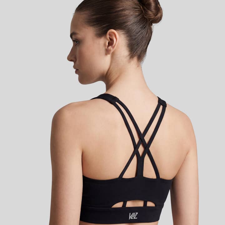 AuraFlow Cross-Back Sports Bra for wholesale by VLIZ