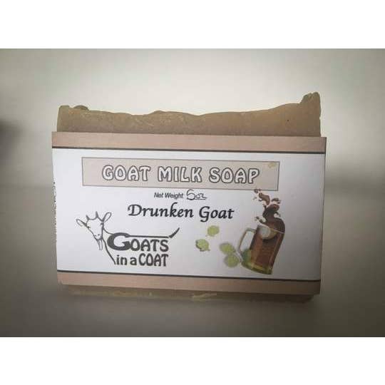Drunken Goat Milk Soap for wholesale by Goats in a Coat