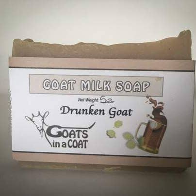 Drunken Goat Milk Soap for wholesale by Goats in a Coat