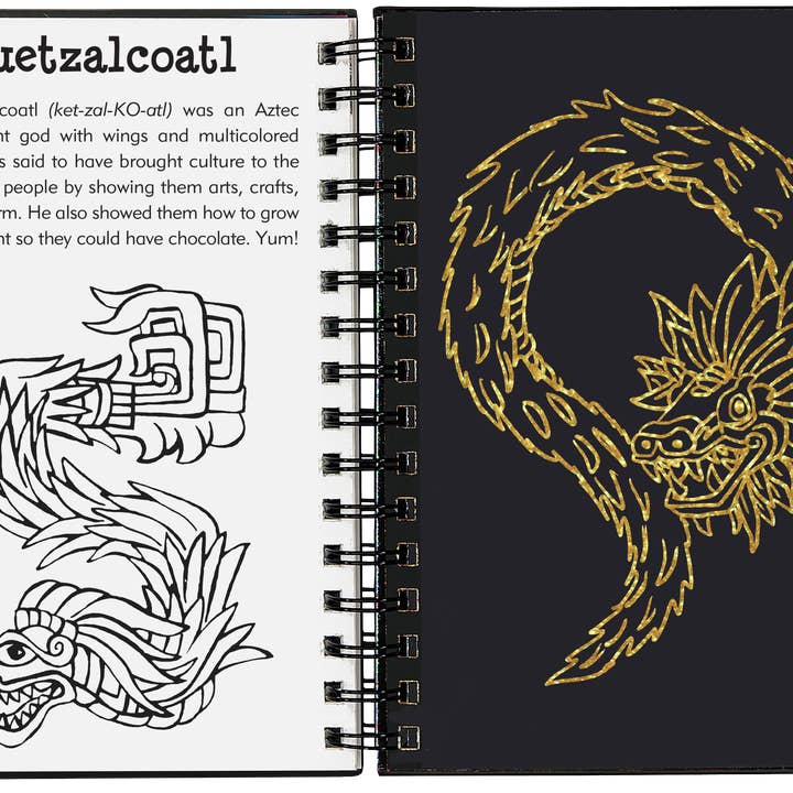 Peter Pauper Press - Wholesale Sketchbook/Sketchpad - Scratch & Sketch Dragons & Mythical Creatures