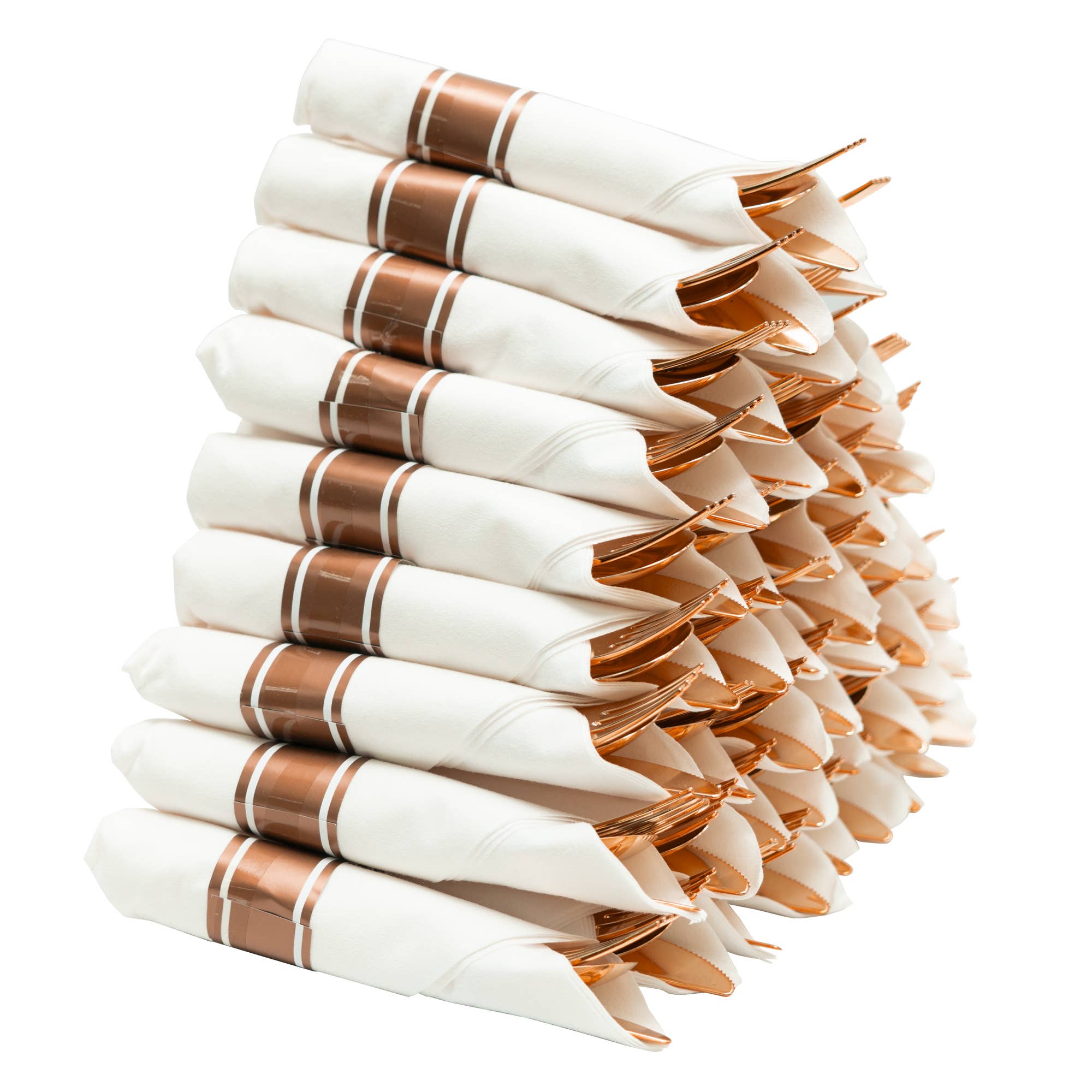 Portofino International Trading, USA - Wholesale Assorted Cutlery Set - Premium Pre-rolled Napkin and Plastic Cutlery Set - 50 sets3