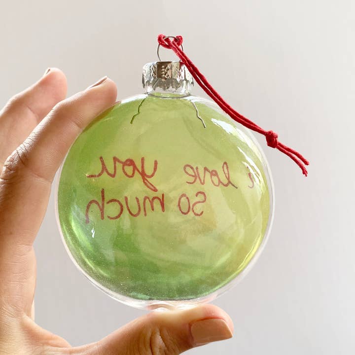 Skel & Co - Venta al por mayor Adornos - Adorno navideño transparente con la imagen «I Love You So Much Austin Texas»4