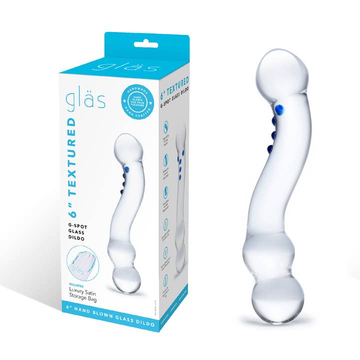 Lux Fetish Store - Wholesale Seksspeeltje - Gebogen glazen dildo van 6" met G-spot1