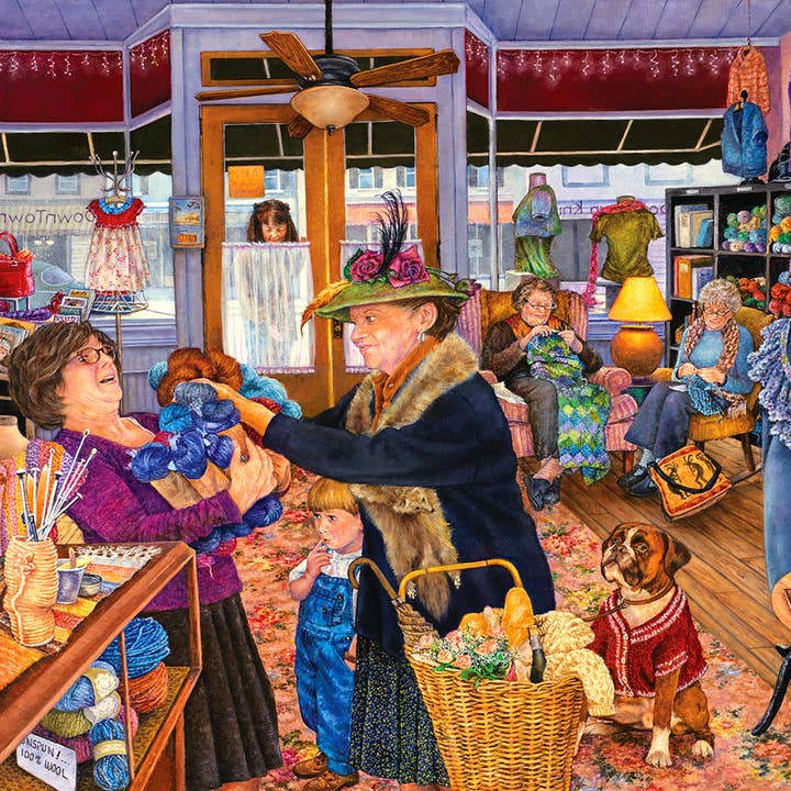 SunsOut - Wholesale Puzzle - Adult - 0562 The Knit Shop 500 pc Puzzle0