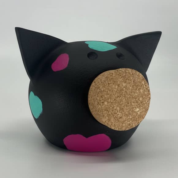 Joy of Hearts | Handmade Ceramic Piggy Bank for wholesale by Golden Pigs