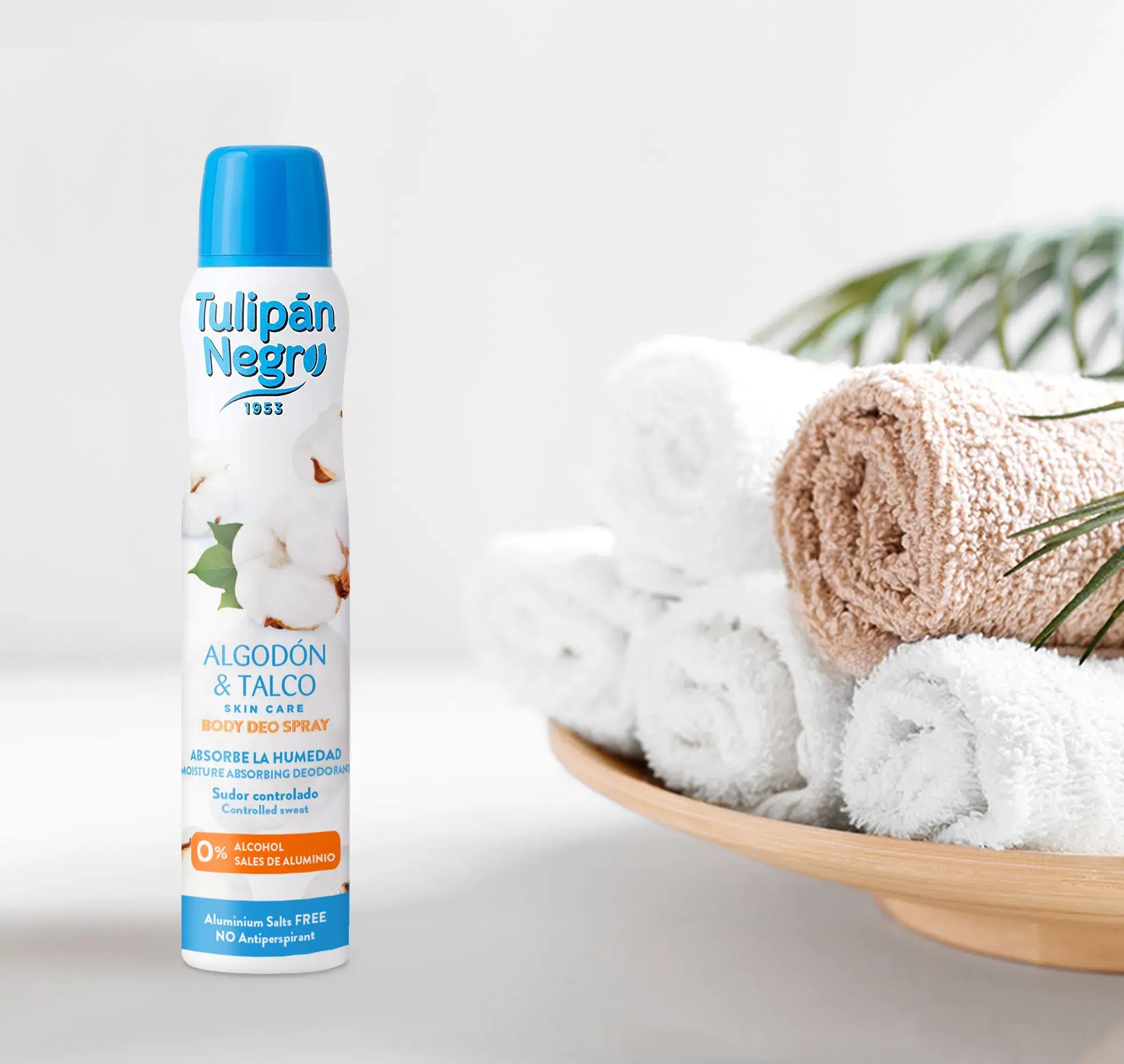 Kcosmetique - Wholesale Deodorant - Unisex - COTTON AND TALC BODY DEODORANT SPRAY - TULIPAN NEGRO0